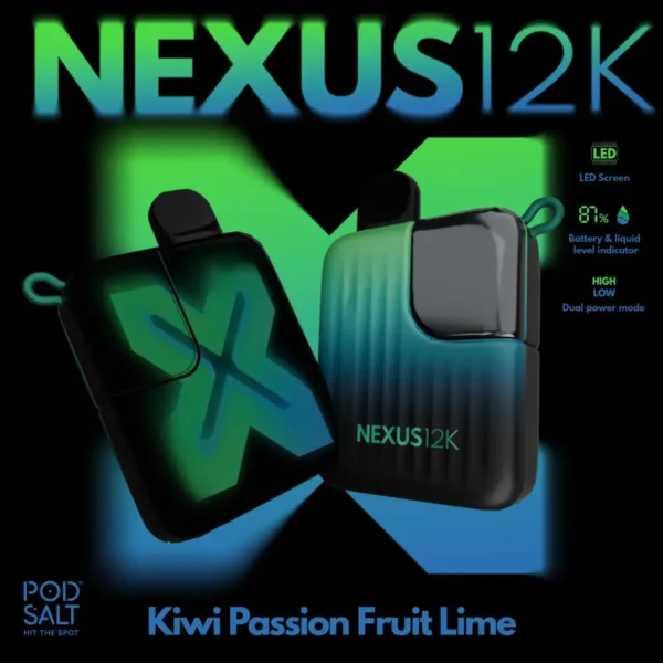 Pod-Salt-Nexus-12000-puffs-Kiwi-Passion-Fruit-Lime