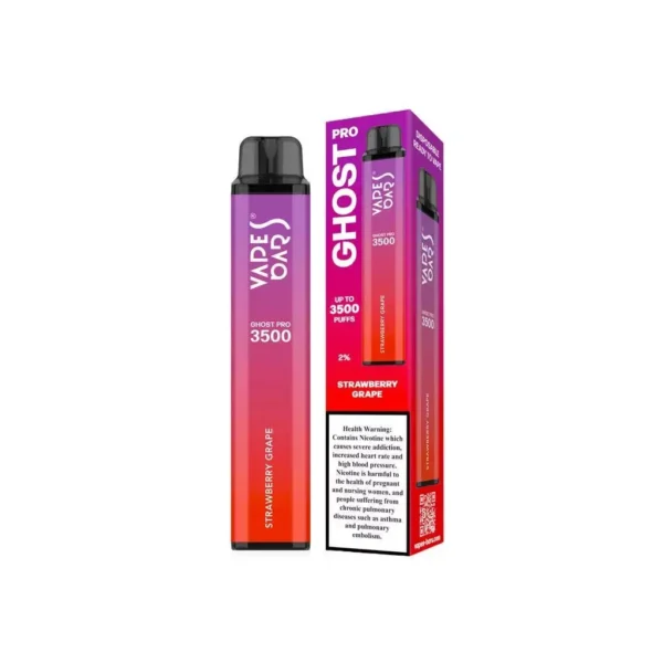 Vapes-Bars-Ghost-Pro-3500-Puffs-Strawberry-Grape