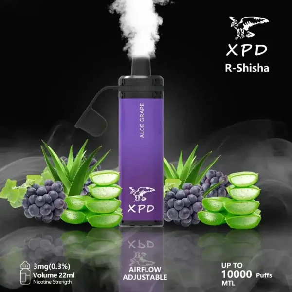 Xpd-Bar-R-Shisha-10000-Puffs-Aloe-Grape