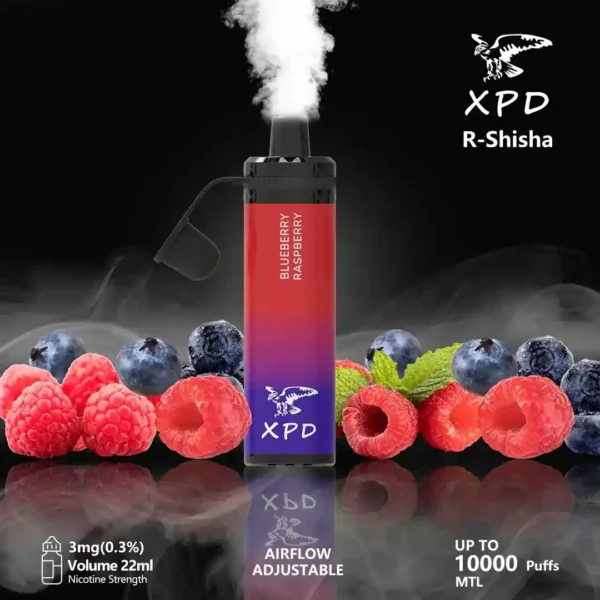 Xpd-Bar-R-Shisha-10000-Puffs-Blueberry-Raspberry