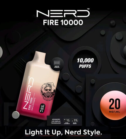 Nerd Fire 10000 Puffs Disposable Vape with LCD in UAE